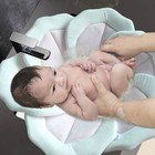 Baby Bath Pad Soft Petal Shape Bathtub Sink Cushion Mat For Newborns Pink