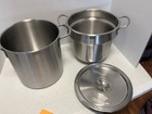 Heavy-duty  Commercial-grade Vintage Vollrath Stainless Steel Double Boiler Set
