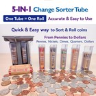 Co5in1 Change Sorter Tube As Coin Counter Machine With Light Grey