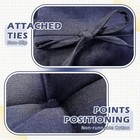1pc Various Colors Seat Cushion -ultra Soft Lounge Chair Cushions With Straps 