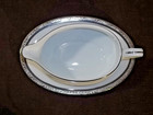 Noritake Contemporary Regent Platinum 4333 Gravy Boat   Underplate