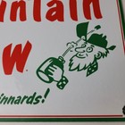 Vintage Mountain Dew Sign - Yahooo Hill Billy Soda Gas Station Porcelain Sign