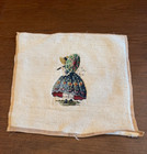 3 Vtg Completed Needlepoint Canvas Pillow Fronts  2 Houses  Girl W petit Point