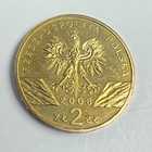 2008 Poland 2 Zlote Peregrine Falcon  Bird Coin  Y 627  Unc