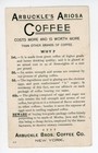 Black American Snowball Fight Arbuckles Coffee Trade Card