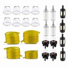 4 Sizes 8ft Fuel Line Hose Snap In Primer Bulb For Chainsaw Trimmer Blower