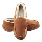  Moccasins For Men House Slippers Indoor Outdoor Plush Mens Bedroom 10 Beige