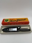 Vintage Compass Texas Wildcat Dagger Knife 440 Stainless Japan W  Box   Sheath