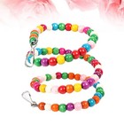  Parrot Perch Stand Play Gym Colorful Bird Swing Toy Interactive Ladder