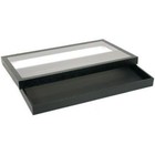 50 Gem Jars White Display Tray Travel Case Acrylic Lid