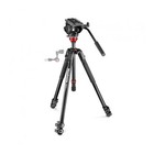 Manfrotto 500 Fluid Video Head Flat Base With Lightweight 190x Aluminum Tripod