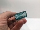 Antique Aqua Burst Top Paneled Medicine Bottle 