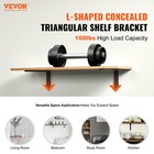 4 Pcs Shelf Bracket 10 X 6 In Heavy Duty Floating Shelf Brackets L Shelf