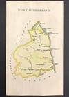 Map Of Northumberland By John Aikin England Delineated 1803 Original Text