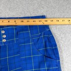 Jofit Womens Blue Plaid Golf Pants Slim Fit Performance Stretch Size 00