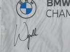 Wyndham Clark Signed Bmw Championship Golf Pin Flag 2026 Fedex Autograph Bas J05