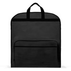 60  Foldable Garment Bag Suits Cover Dresses W Front Pocket Black