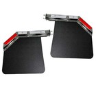 Pair1 125  Angled Spring Loaded Mud Flap Hanger  Mud Flap 24 x30  For Semi Truck
