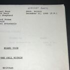 Miami Vice  12 21 88  Signed  the Cell Within  Final Rev  Draft   50 W Pgs  coa 