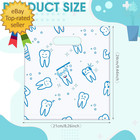300 Pcs Tooth Merchandise Bags With Handles Plastic Dental Bags For Patients
