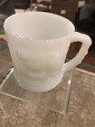 Vintage Mid Century Modern Grog Bc Comics Coffee Mug Cup White Milk Glass