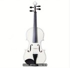 4 4 Full Size Basswood White Violin For Beginners With Case  bow  Rosin