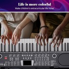61 Key Keyboard Piano Electronic Digital With Mic X-stand For Kids Beginners