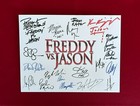 Freddy Vs Jason Title Card- Cast-signed- 8 5x11- Autograph Reprints