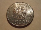 1989 Poland Coin 500 Zt Unc Beauty 50 Annv Start Of Wwii Infantry Soldiers