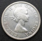 1958 Canada Dollar  80  Silver  British Columbia First Nations Totem Pole  Km 55