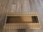 Hollywood Regency Gold Filigree Tissue Holder Cover Bathroom Vanity Vintage