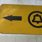 Vintage Bell Telephone Systems Cable Route Sign