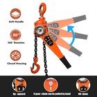 Lever Chain Hoist 3t 6600lb 5 10ft Lifting ratchet Hoist W g80 Carbon Steel Hook