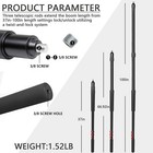 Portable Handheld Boom Pole For Shotgun Mic  3-section Extendable Microphone Arm