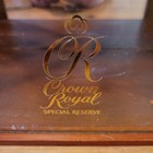 Crown Royal Special Reserve Wooden Acrylic Mirrored Display Case   Lid