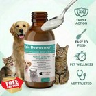 Dog Cat Dewormer Liquid  Tapeworm Hookworm  Pyrantel Praziquantel 100ml