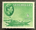 Travelstamps  1938 Seychelles Stamps Scott  129 - 6 Cent Fishing Boat - Mnh Og