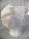 Easter Bonnet Sunhat  White Eyelet Lace Sz Nb 3 6 9 12 18 Mo Shower Baby Gift 