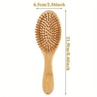 Hair Brush  Natural Bamboo Paddle Detangling Hairbrush  Massage Scalp Thick t   