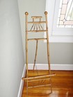 Antique Huge 61  Floor Standing  Bamboo Easel For Displaying Art Work