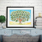 Family Tree Chart To Fill In - 15 75x23 62inch 6 Generation Genealogy Poster Bla