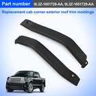 Pair Cab Corner Upper Exterior Roof Trim Moldings Left Right For 2009-2014 Fo   