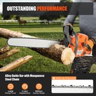 72cc Gas Powered Chainsaw With 24   Guide Bar Chain Saw 2-stroke Engine Cut Wood