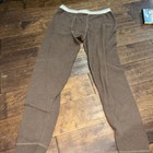Fruit Of The Loom Vintage Boy   s Xl  14 16  Thermal Weave Long Johns Pants Brown