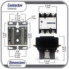 Appli Parts Apac-350240 Heavy Duty 3 Poles Contactor 50 Amp 240 Volts Coil Repla