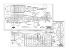 Clipped Wing Taylorcraft 88  Wingspan Rc Model Airplane Printed Plans  templates