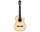 Cordoba Luthier Gk Pro Negra Cutaway A e Nylon String Guitar - Open Box