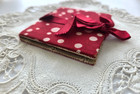 Antique vintage       unused Ribbon Never Untied     fabric sewing Needle Holder
