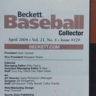Beckett Baseball Card Collector April 2004 Roger Clemens Cover