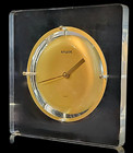 Neat  Early 80s Postmodern Empire Art Products Acrylic Wall Clock 10 5  X 10 5 